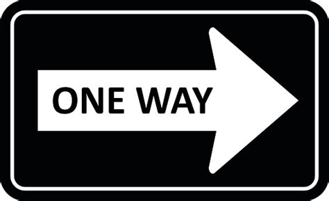 One Way Sign Vector Stock Illustration Download Image Now 2015