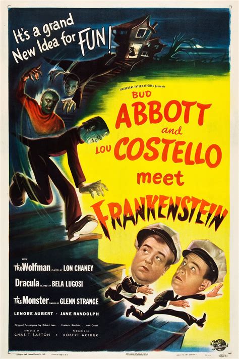 Bud Abbott And Lou Costello Meet Frankenstein 1948 Posters — The