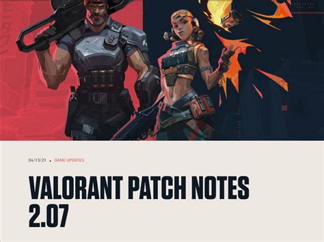 Valorant Updates Patch Notes