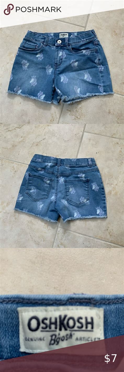 Unicorn Oshkosh Jean Shorts Size 8 In 2020 Blue Jean Shorts Jean