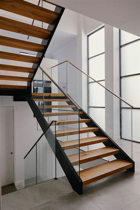 Double Stringer Staircase East Hills Sydney Js Balustrading
