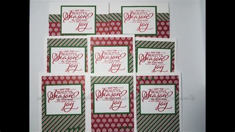 Stampin Up One Sheet Wonder Quick Christmas Cards Youtube
