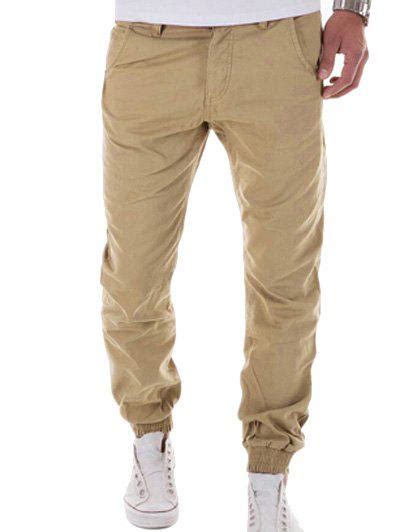 26 Off Zipper Fly Big And Tall Chino Jogger Pants Rosegal
