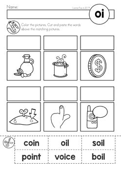 In this second grade reading and writing worksheet, kids choose digraphs such as sh or ch to. Digraph / Vowel Team OI: Phonics Word Work {Multiple ...