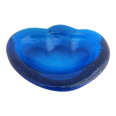 Blenko Blue Glass Bowl Chairish