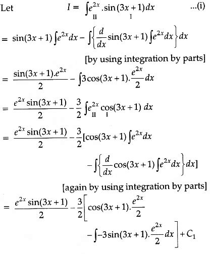 I am tryaing to find the integral of e raise to power x square. Find : ∫e^2x .sin(3x + 1) dx - Sarthaks eConnect | Largest ...