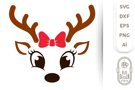 104 Reindeer Ornaments Svg SVG PNG EPS DXF File