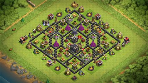 Clan castle centralized level 9 loot protection layout. NEW TOWN HALL 9 TROPHY-FARMING BASE 2018