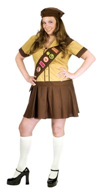 Sexy Girl Scout Womens Plus Size Halloween Costume