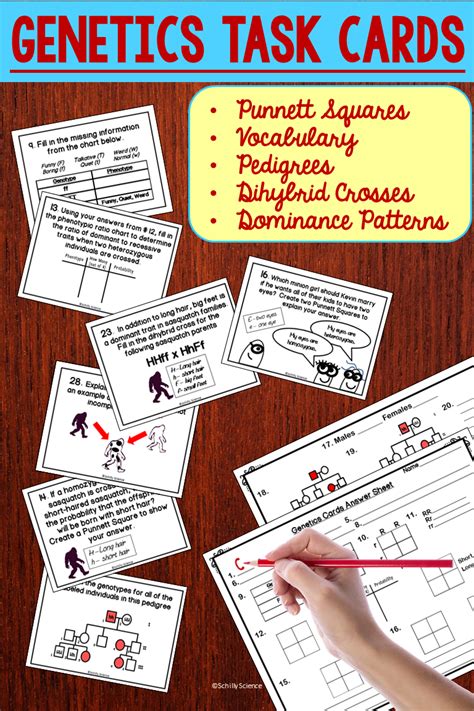 Despite these constructs being distinct and dissimilar, they. Genetics Task Cards | Middle school science teacher ...