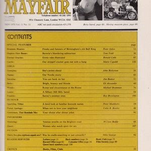 Vintage Mayfair Vol No Adult Magazine Etsy