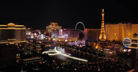 Las Vegas Circa April 2017 Strip View Night Evening