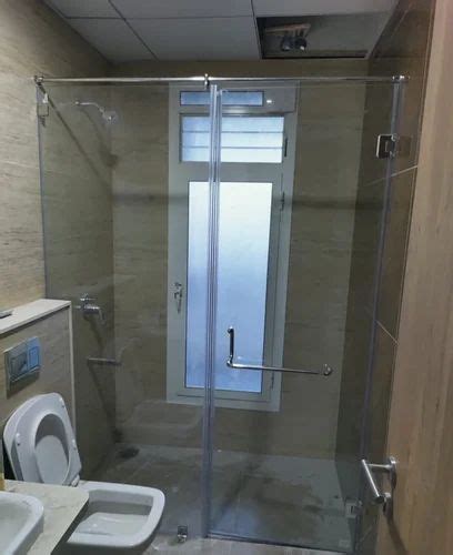 floor mount toughened glass shower partitions for bathroom shape quadrant at rs 160 sq ft in