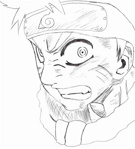 Angry Naruto Face Drawing