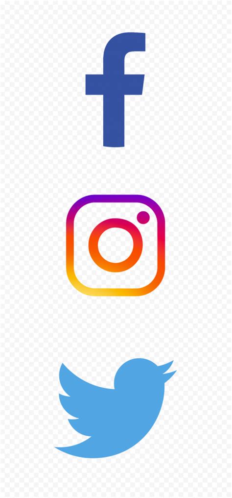 Hd Facebook Instagram Twitter Vertical Logos Icons Png Citypng Sexiz Pix