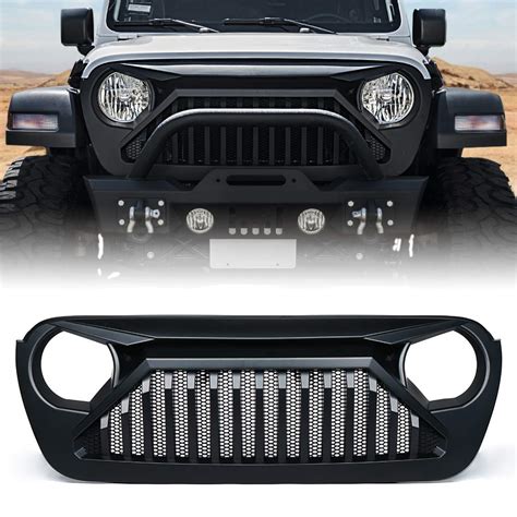 Buy Xprite Matte Black Front Grill With Mesh Grille Cover For 2018 And
