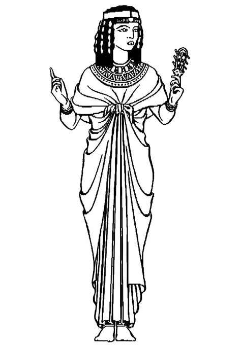 Desenhos de Rainha Cleópatra para Colorir e Imprimir ColorirOnline Com