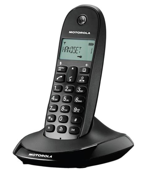 Buy Motorola C1001li Cordless Landline Phone Black Online At Best