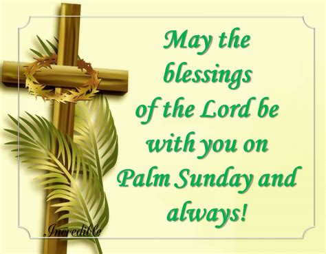 May The Blessings Of The Lord Be With You On Palm Sunday Pictures
