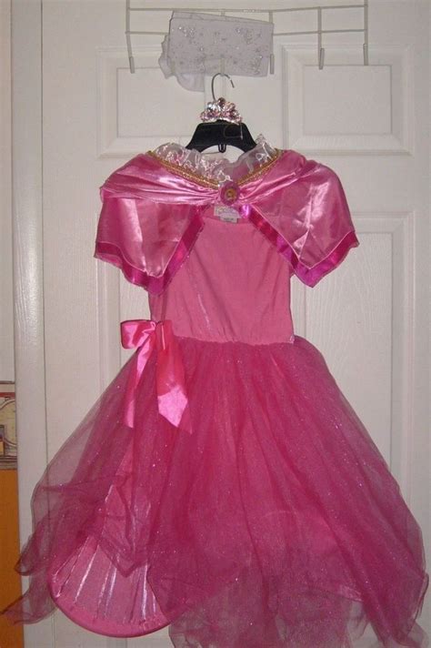 Cinderella Princess Pink Glitter Girl Costume Child Large 10 W