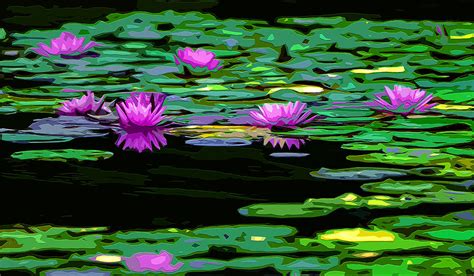 Lotus Pads Mixed Media By Brian Stevens Fine Art America