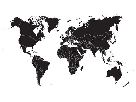 Minimalist World Map Wallpaper Happywall