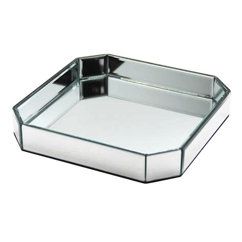 clear glass mirror tray 9