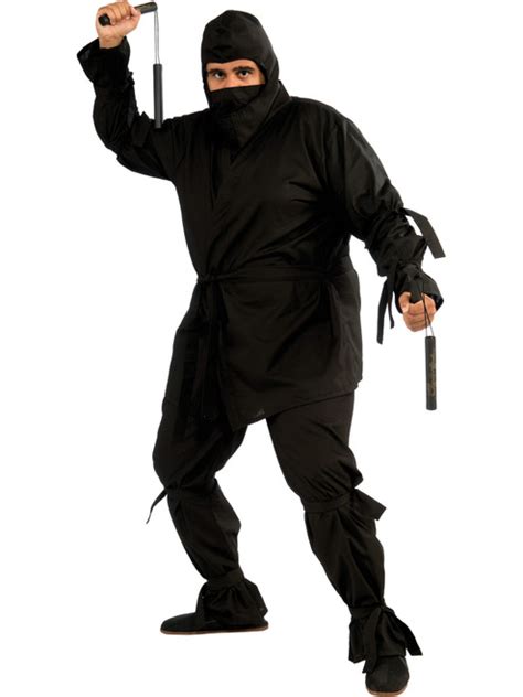 Black Evil Ninja Costume Mens