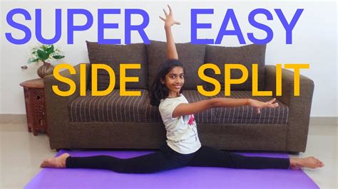 How To Do A Simple Fast Easy Side Split At Home By Yourselfkids