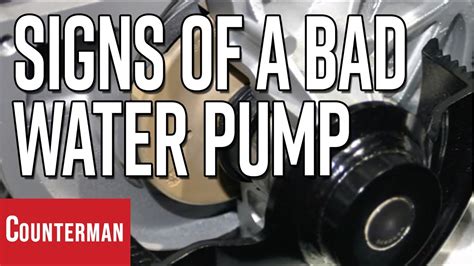 Signs Of A Bad Water Pump Youtube