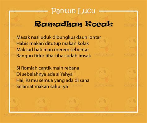 Pantun Lucu Ramadhan Pasti Kocak Dan Menghibur Yedepecom