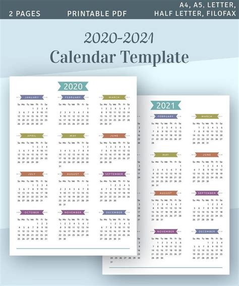 Yearly Calendar Templates A3size Example Calendar Printable