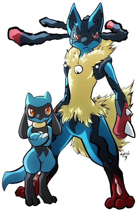 Pokemon Fan Art Lucario And Riolu Pokemon Characters Images And