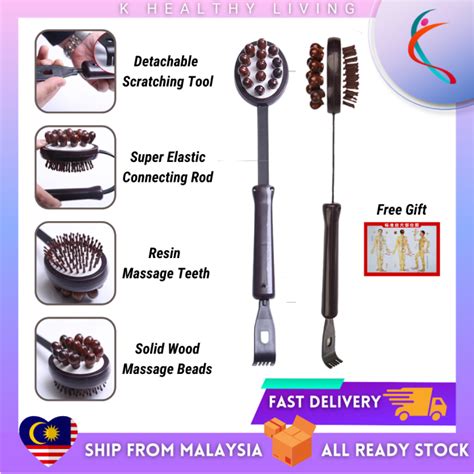 【ready Stock】wooden Massage Hammer Back Head Knock Massage Stick 按摩锤 Alat Urut Kayu K