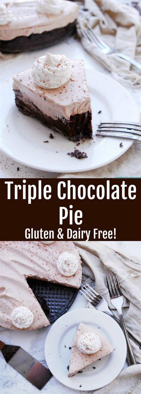 Here's my 'free from' healthy banana bread recipe; Gluten & Dairy-free Triple Chocolate Pie (Gluten, dairy ...