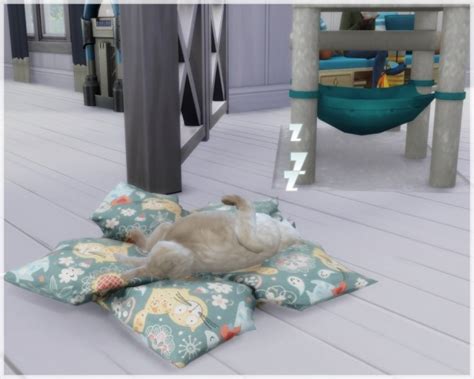 Maple Leaf Pet Bed At Helen Sims Sims 4 Updates