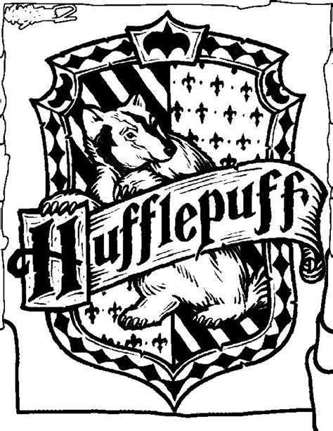Hufflepuff Crest svg png | Etsy