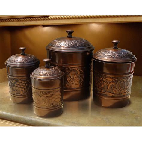 Old Dutch Heritage 4 Piece Kitchen Canister Set And Reviews Wayfair