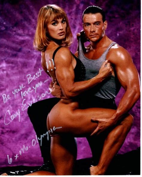 Corinna Cory Everson Signed Autographed 8x10 W Jean Claude Van Damme