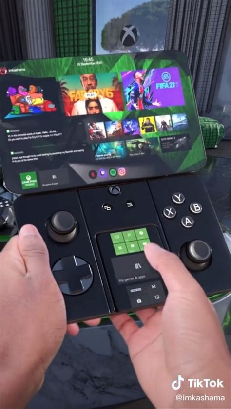 Xbox Series Z Usuário Cria Conceito De Console Portátil Da Microsoft
