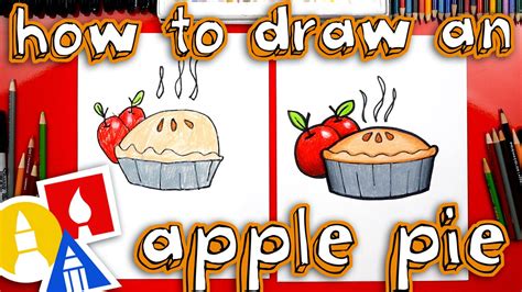 How To Draw An Apple Pie For Thanksgiving Dessert Art For Kids Hub