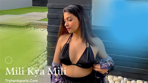 mili kya mili sizzles in black bikini check out the pictures indian female streamer black