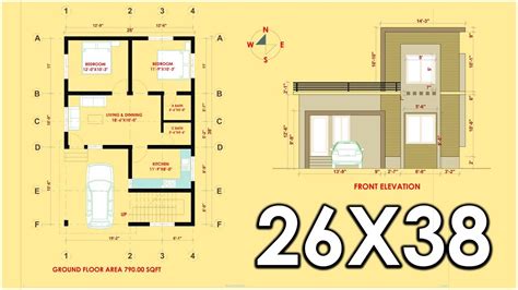28x36 Ghar Ka Naksha 28x36 House Plan 28 By 36 House Design Makan