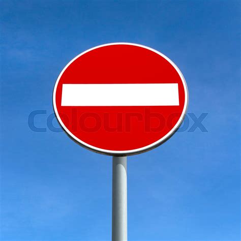 Do Not Enter Traffic Sign Stock Image Colourbox