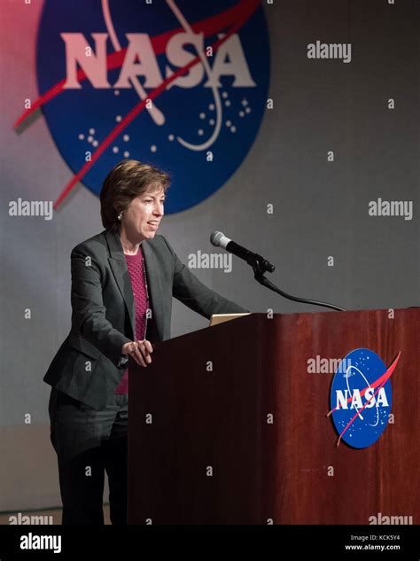 Nasa Johnson Space Center Director Ellen Ochoa Speaks During An All