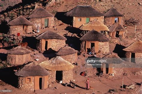 Lesotho Hamonaheng Basotho Hut Village African House African Hut