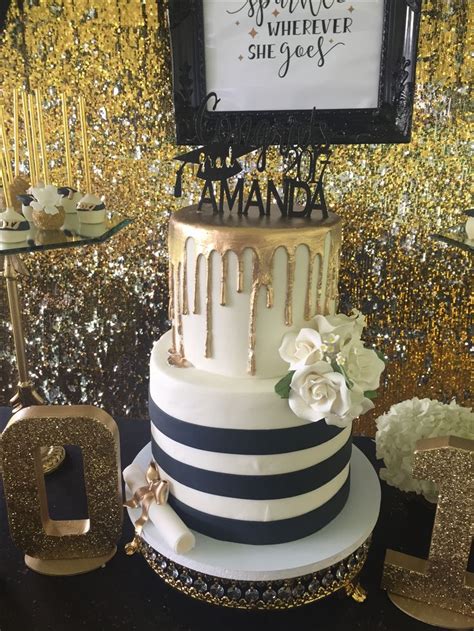 Birthday cakes are often layer cakes with frosting served with small lit candles on top representing the celebrant's age. Dessert Table - Graduation Party - Travel Theme - Black ...