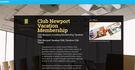 Club Newport Vacation Club Login