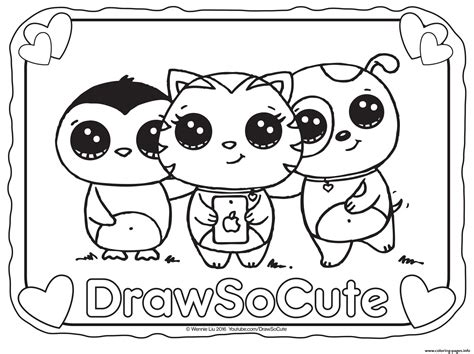 Coloring Pages Of Cute Things At Free Printable