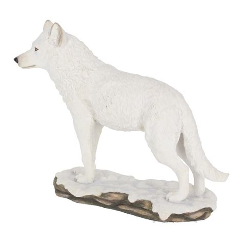 Winter Spirit Standing White Wolf Figurine Cassies Ts And Designs